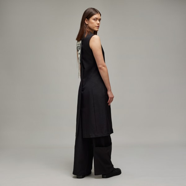 Black Y-3 Sport Uniform Tailored Patch Vest