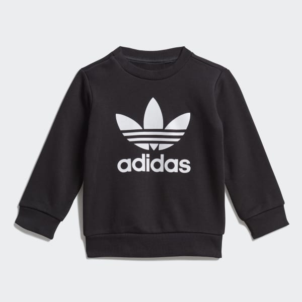 Negro Pants Con Sudadera Crew Set (UNISEX)