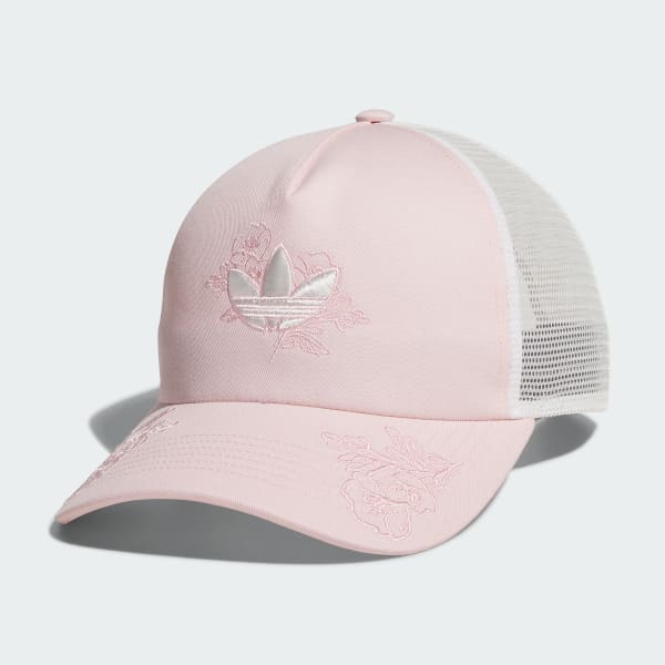 Pink Unisex Trefloral Trucker