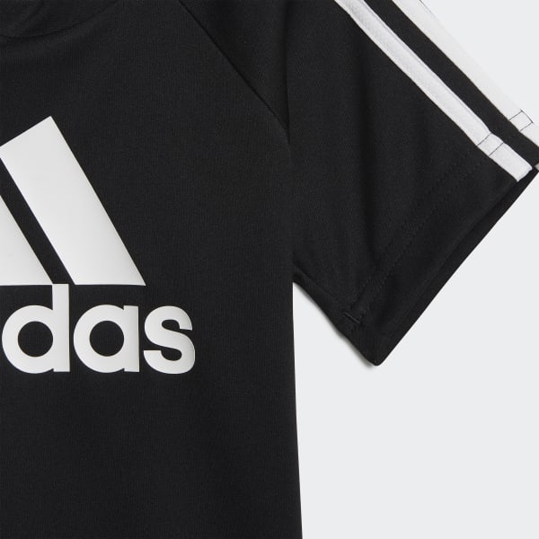 Zwart adidas 3-Stripes T-shirt ISB52