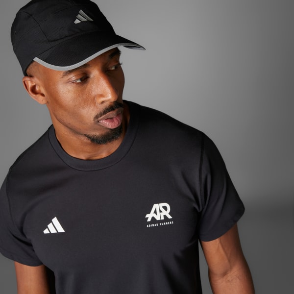 Đen Áo Thun Runners (Unisex)