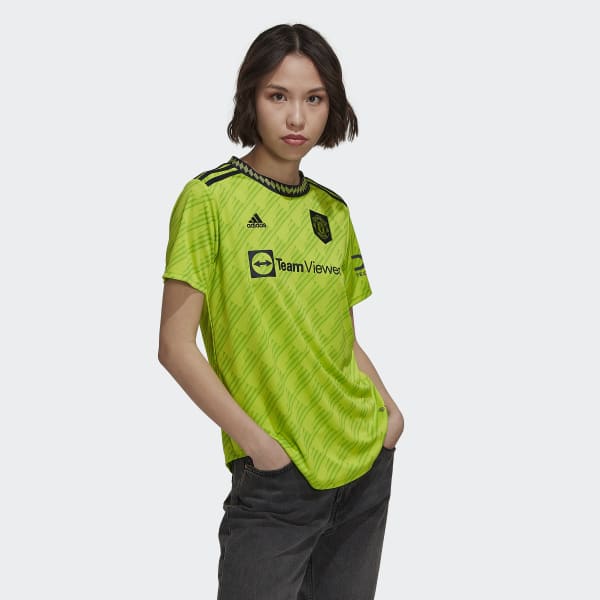 Adidas Manchester United Away Jersey 23 Women's, Green/White / L