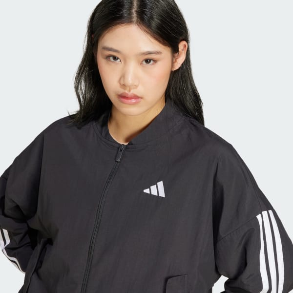 adidas Essentials 3-Stripes Lifestyle Woven Bomber Jacket