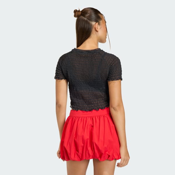 noir T-SHIRT CALI SMOCKÉ