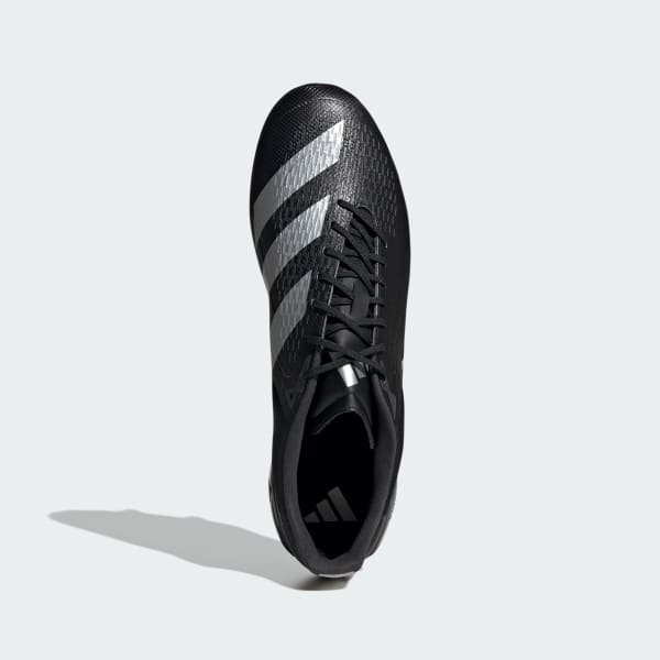Svart Adizero RS15 Ultimate Soft Ground Rugbysko