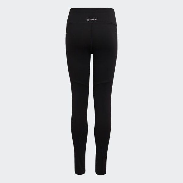 Black Optime AEROREADY Training 3-Stripes Tights