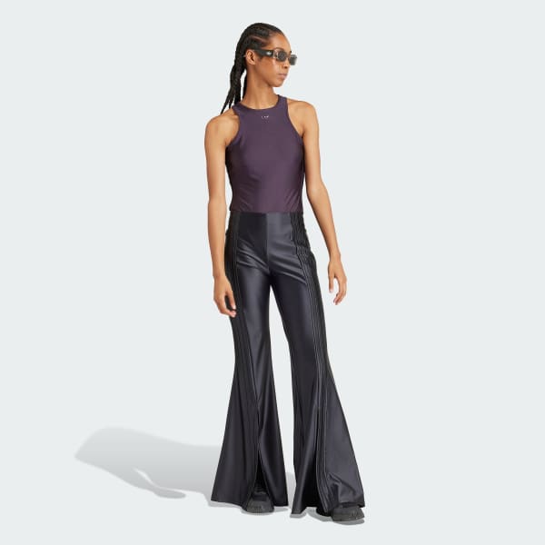 Preto Calça Boca De Sino Highlight Três Listras