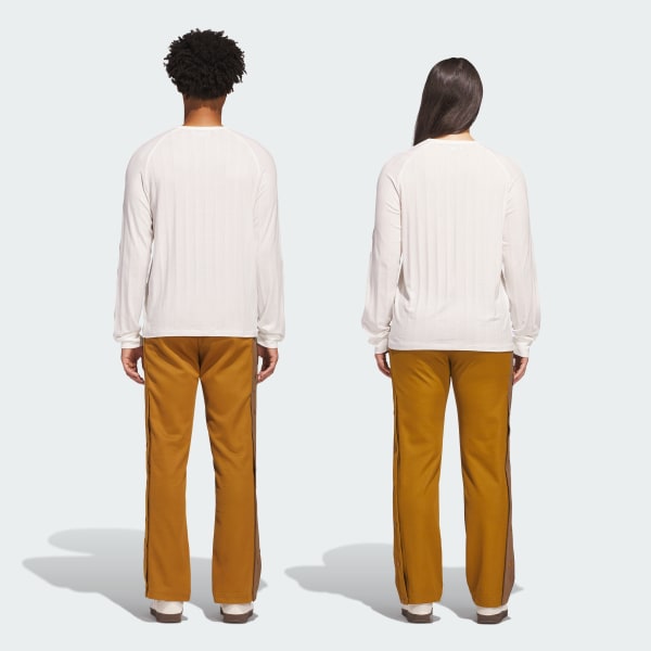 White Clot Long Sleeve Ribbed Tee by Edison Chen