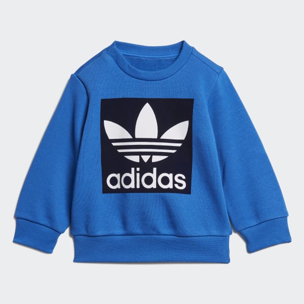 adidas Crew Sweatshirt Set - Blue | adidas US