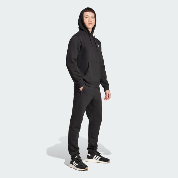 noir Sweat-shirt à capuche Trèfle Essentials