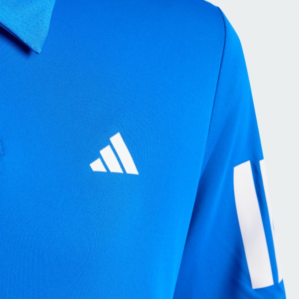 Blue Club Tennis 3-Stripes Polo Shirt Kids