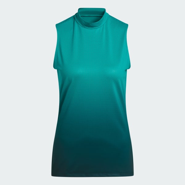 groen Ultimate365 Gradient Mouwloze Mock Neck Top