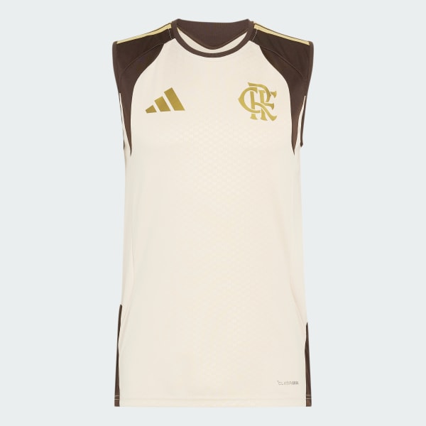 Bege Camisa Treino Sem Mangas TIRO26 Competition CR Flamengo