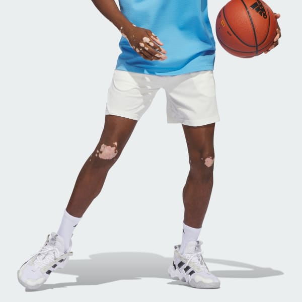adidas Men s Basketball Badge of Sport Shorts White Free Shipping with adiClub adidas Canada