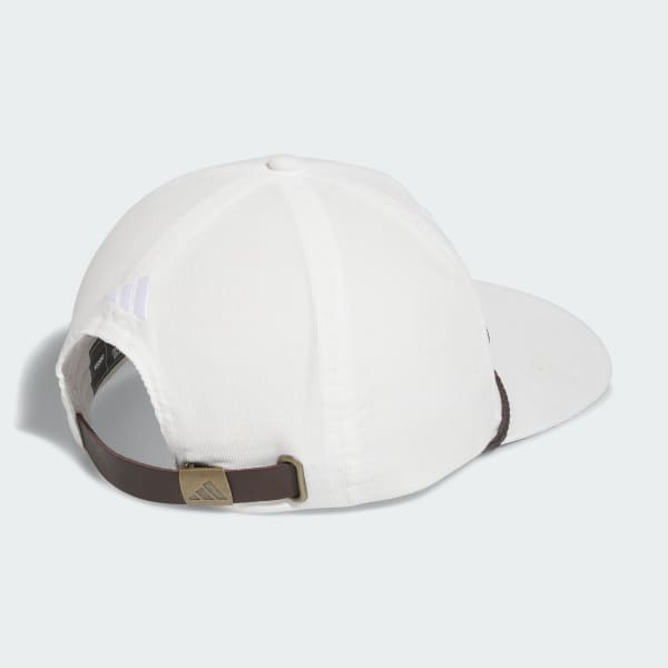 Λευκό Leather Cord Corduroy Hat