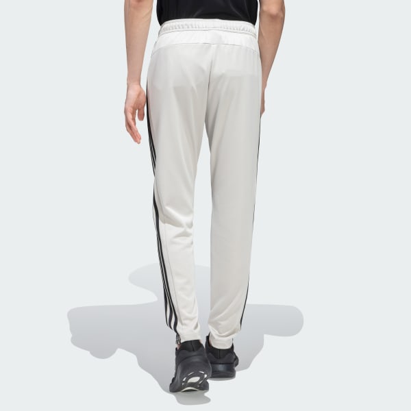 Beige TRAINING ESSENTIALS BASE 3 STRIPES PANTS
