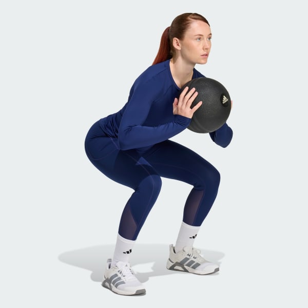 Μπλε Techfit Stash Pocket Full-Length Leggings