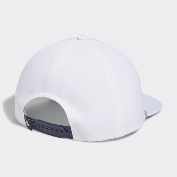White Retro Five-Panel Golf Hat