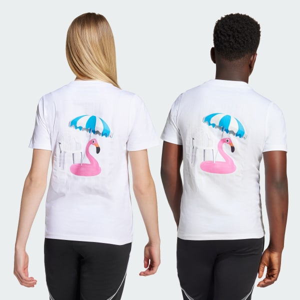 Hvit Messi Icon Graphic T-skjorte