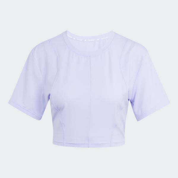 สีม่วง เสื้อยืดโยคะ