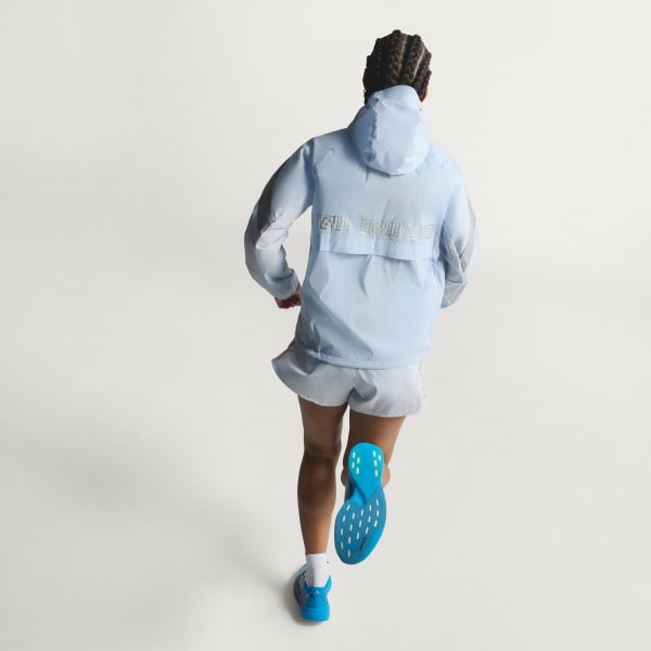 สีน้ำเงิน เสื้อแจ็คเก็ตสำหรับวิ่ง Adizero Ekiden