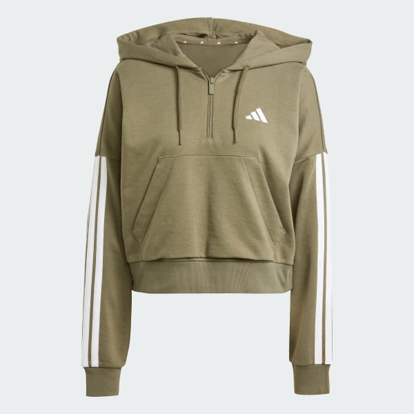 Adidas originals cropped hoodie green online
