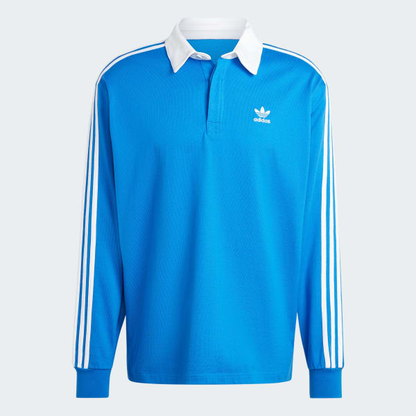 Blue Adicolor Rugby Polo Shirt