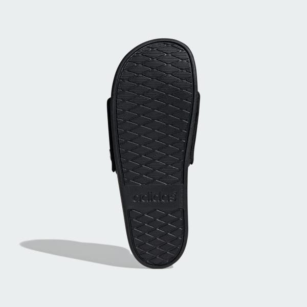 Black Adilette Comfort Slides