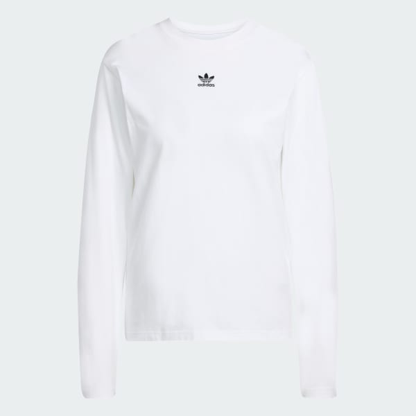 White Essentials Long Sleeve Tee