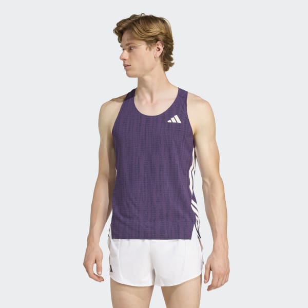 アディダス adizeroランニングシングレット - レッド