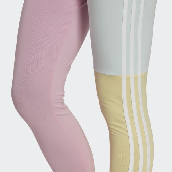 Rose Legging coton Essentials 3-Stripes Colorblock U4713