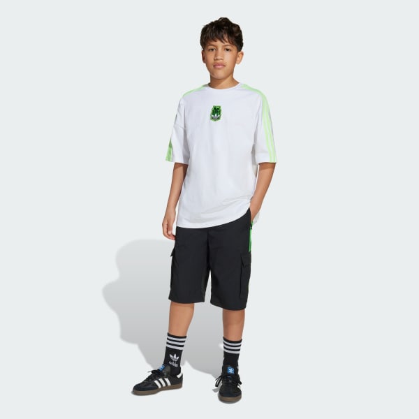 cerná Šortky adidas Originals X Minecraft Cargo Kids