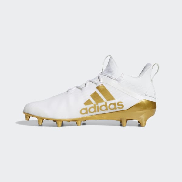 white gold adidas cleats