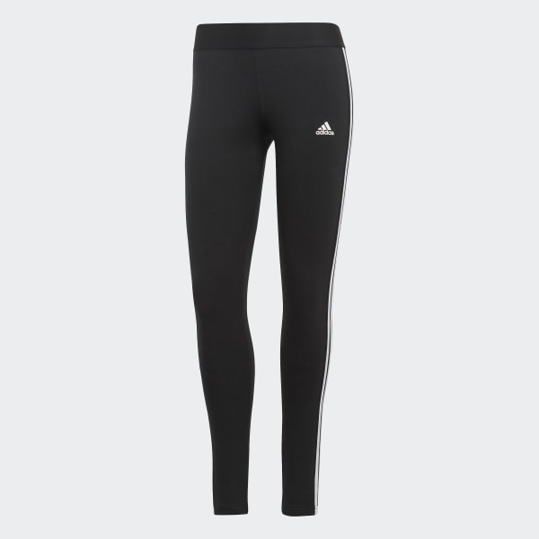 Adidas Climalite Women's 3 Stripe Tights Mid Rise (Black/Navy) NWT