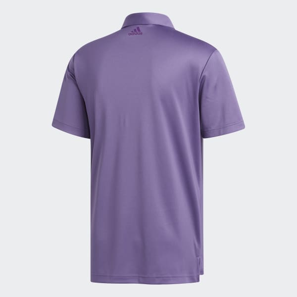 adidas 3-Stripes Polo Shirt (Plus Size) - Purple