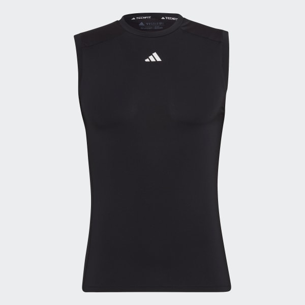 Buy Adidas Techfit Compression Short Sleeve Top In Black