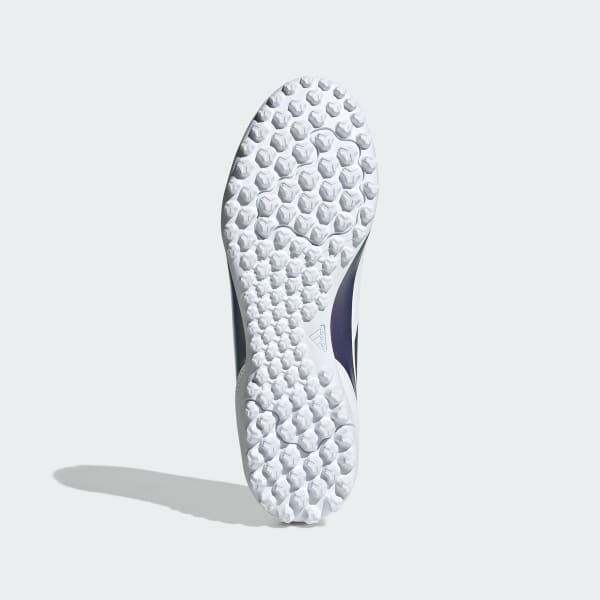 Blanco Zapatos de fútbol F50 Club Messi Pasto Sintético