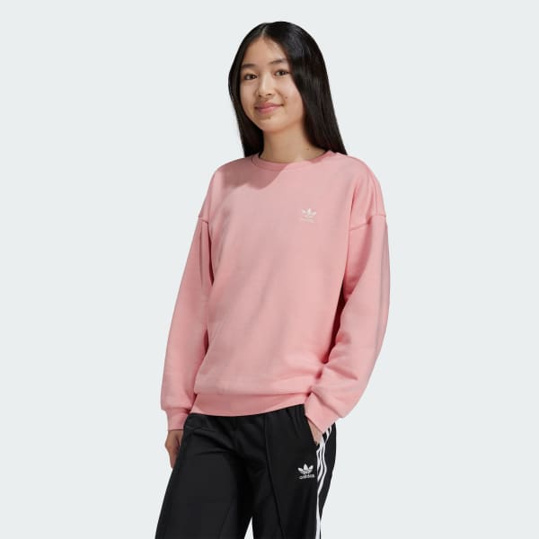adidas Boyfriend Crew Sweatshirt Kids Pink Free Shipping with adiClub adidas Canada