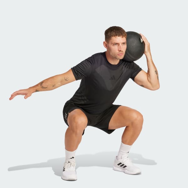 ブラック シームレス 半袖Tシャツ