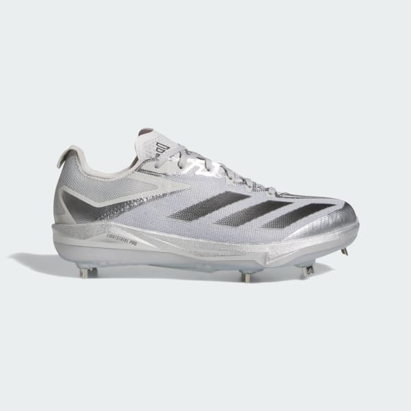 Silver baseball cleats shop