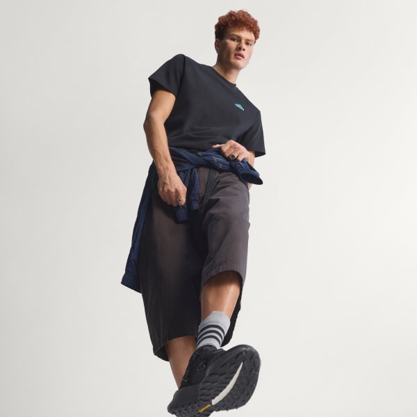 Black ADIDAS EQUIPMENT BLUR GRAPHIC TEE