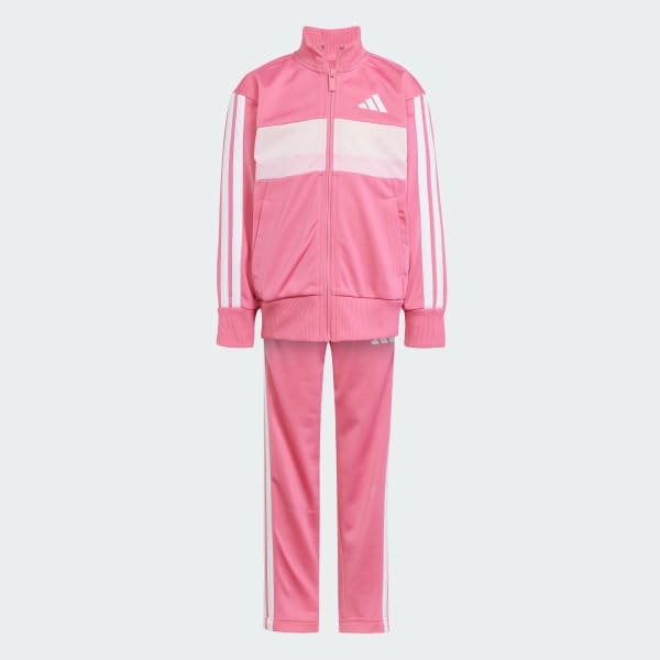 Ροζ Seasonal Essentials Tiberio 3-Stripes Tricot Track Suit Kids