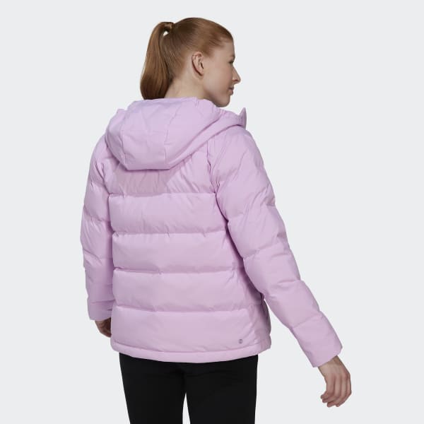 Lila Helionic Hooded Daunenjacke