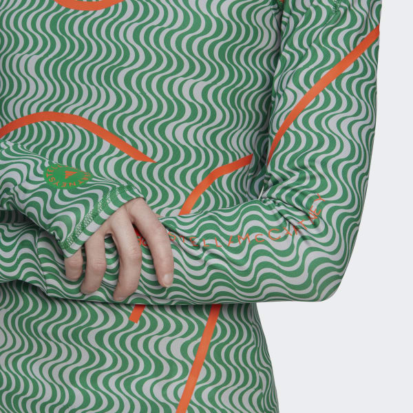 Gron adidas by Stella McCartney TruePurpose Printed Long Sleeve TU912