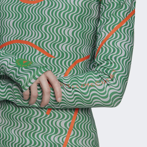 Gronn adidas by Stella McCartney TruePurpose Printed Long Sleeve