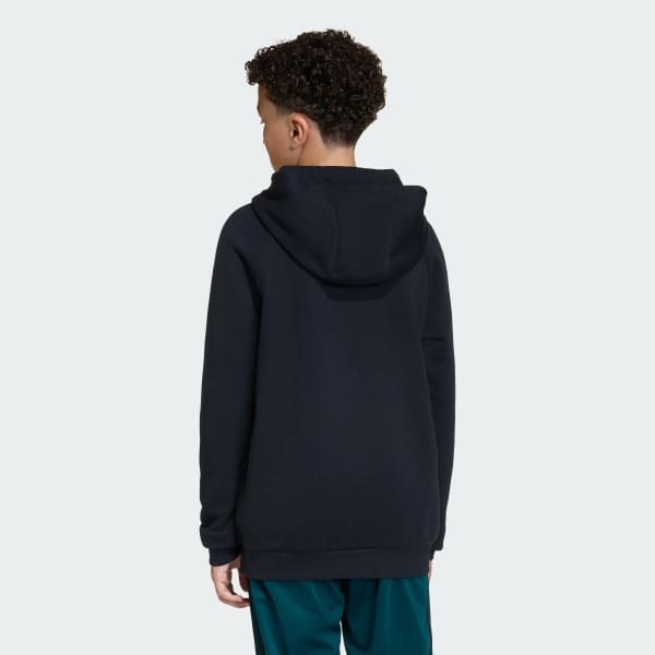 Negro SUDADERA CON GORRO GRAPHIC TRIFOLIO HOLGADA