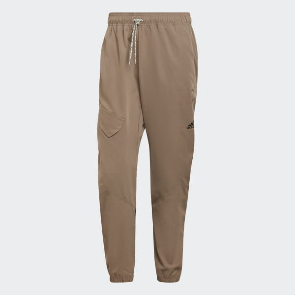 Brown O-Shaped Tapered Cargo Pants