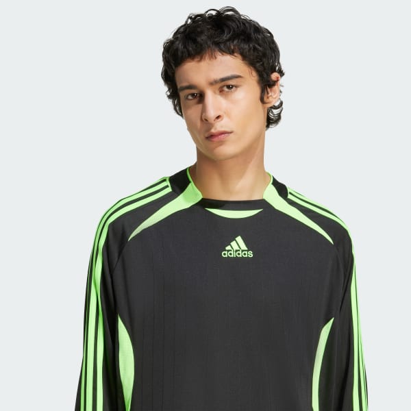 adidas Teamgeist Adicolor Long Sleeve T-Shirt - Black