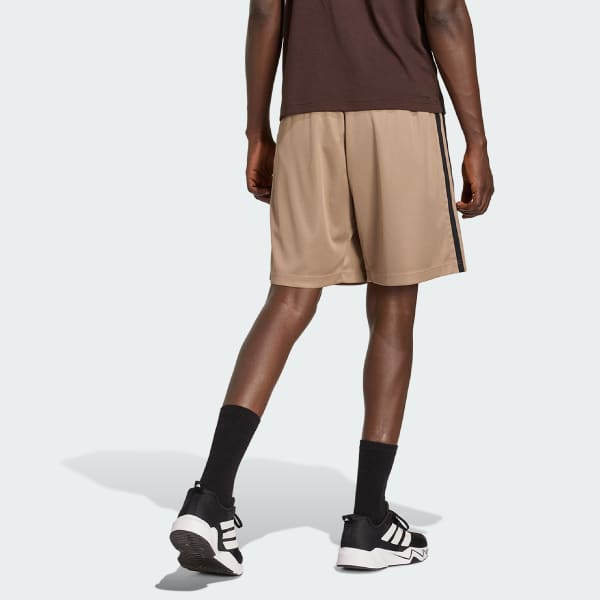 Cafe SHORTS WORKOUT ESSENTIALS BASE 3 FRANJAS DE TEJIDO PIQUÉ, LARGO DE 23 CM