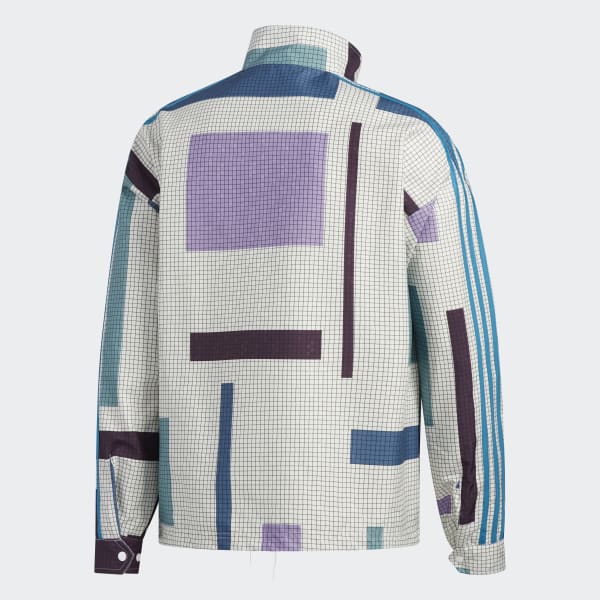 Multicolor Grid Block Jacket